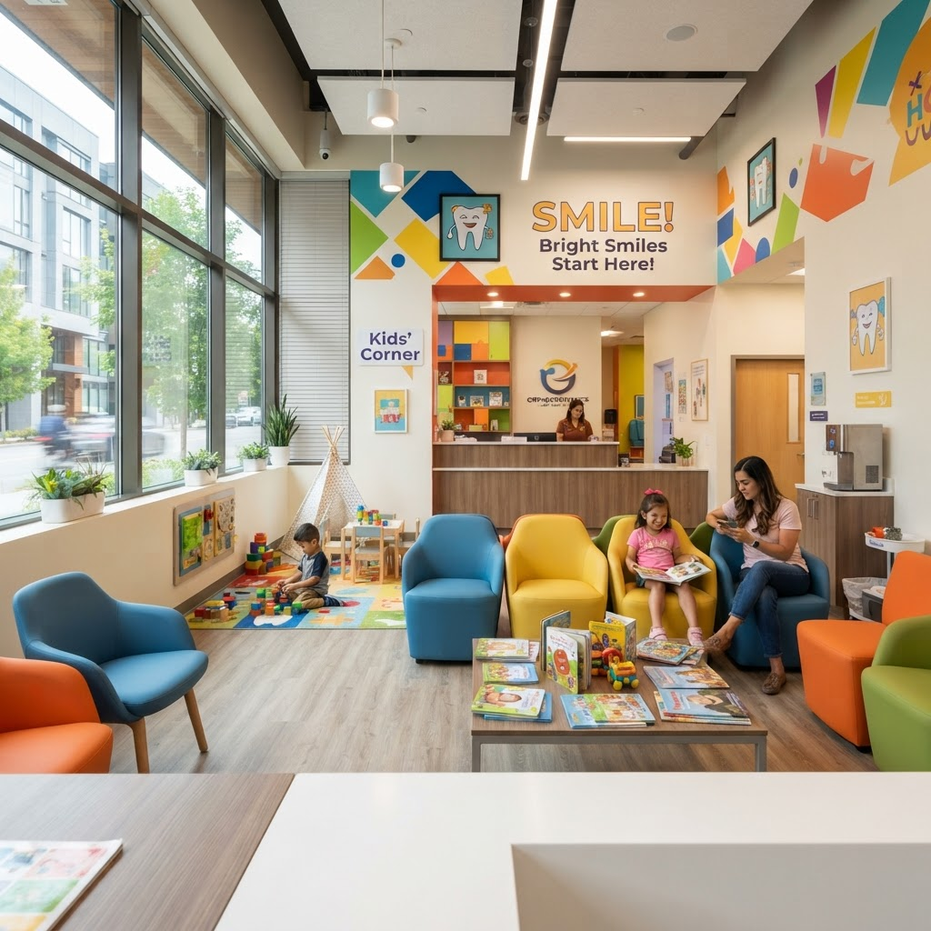 BrightSmile Orthodontics modern office interior